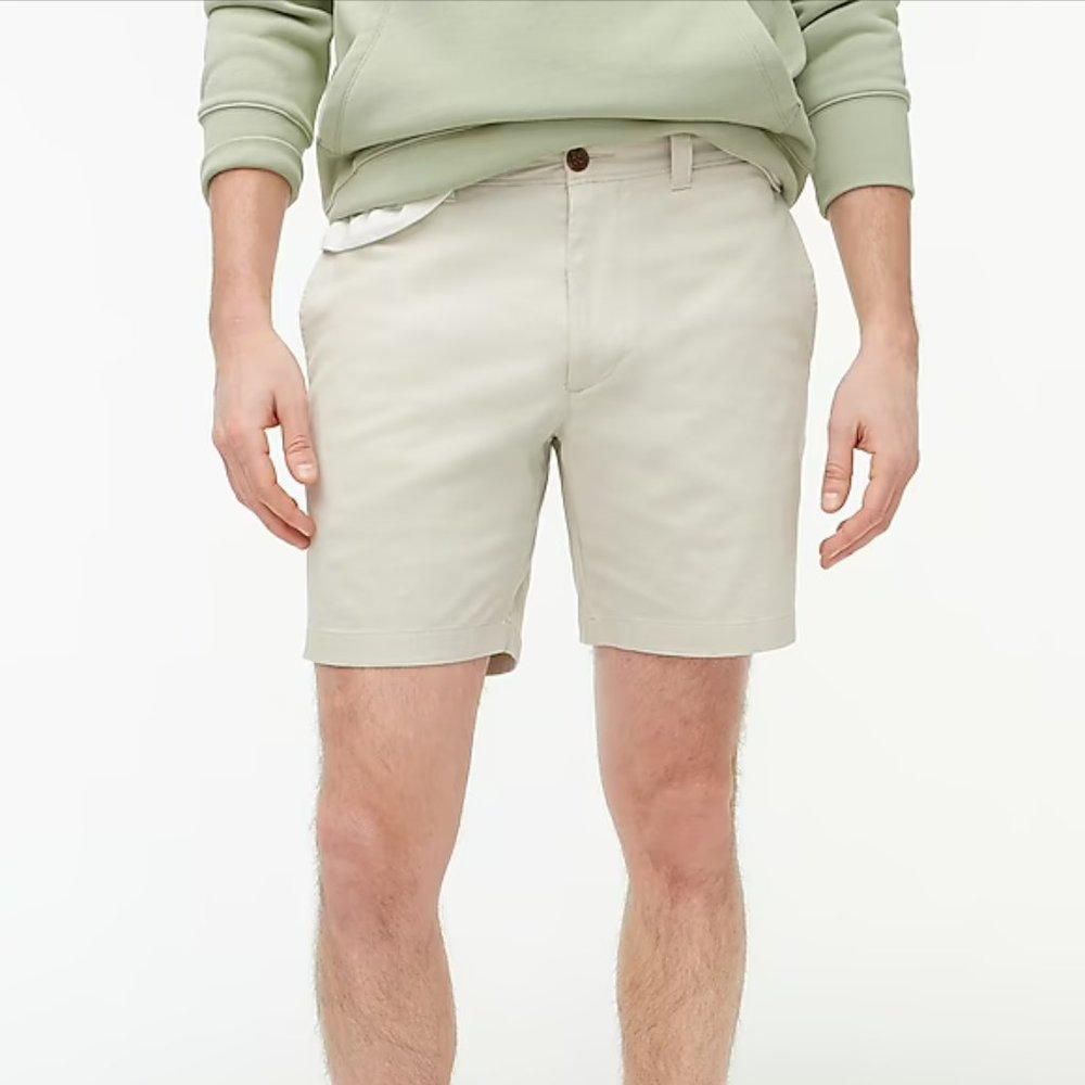 J.Crew 7" Inseam Stone Color Shorts Sz 34‎